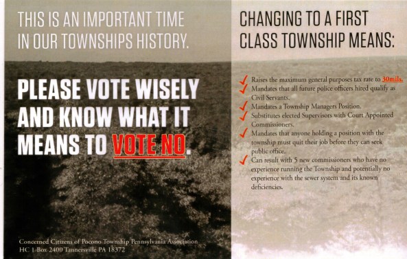 Concerned Citizens of Pocono Township Propaganda